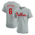 P.Phillies #6 Ryan Howard Player Gray Home Limited Elite Qdoa Stitched Jerseys