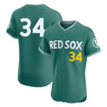 B.Red Sox #34 David Ortiz Player Green City Connect Limited Elite Home Game Qdoa Stitched Jerseys