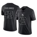 M.Vikings #43 Andrew Van Ginkel Player Black Reflective LImited Home Game Qdoa Stitched Jerseys