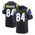 LA.Rams #84 Colby Parkinson Player Black Midnight Rivalries Collection Home Game Qdoa Stitched Jerseys