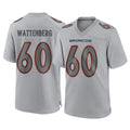 D.Broncos #60 Luke Wattenberg Player Gray Atmosphere Fashion Limited Game Qdoa Stitched Jerseys