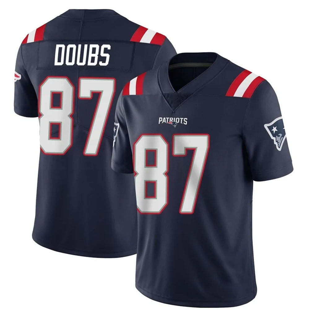 NE.Patriots #87 Romeo Doubs Player Navy Vapor Untouchable Home Game Qdoa Stitched Jerseys