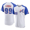 A.Braves #99 Spencer Strider Player White City Connect Limited Elite Home Game Qdoa Stitched Jerseys