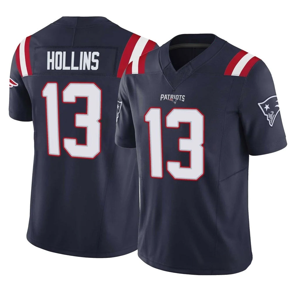 NE.Patriots #13 Mack Hollins Player Navy Limited Vapor F.U.S.E. Home Game Qdoa Stitched Jerseys