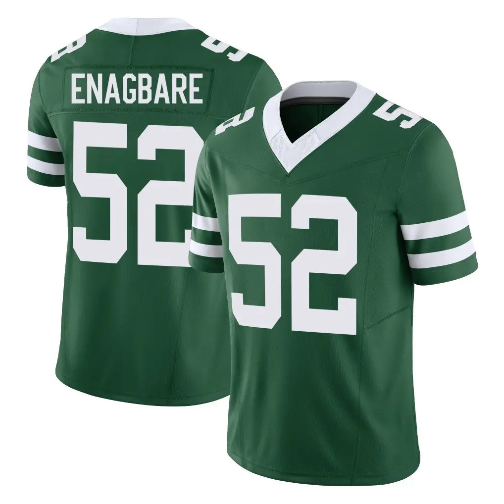 NY.Jets #52 Kingsley Enagbare Player Green Legacy Limited Vapor F.U.S.E. Home Game Qdoa Stitched Jerseys