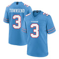 T.Titans #3 Tommy Townsend Player Light Blue 2026 Game Home Qdoa Stitched Jerseys