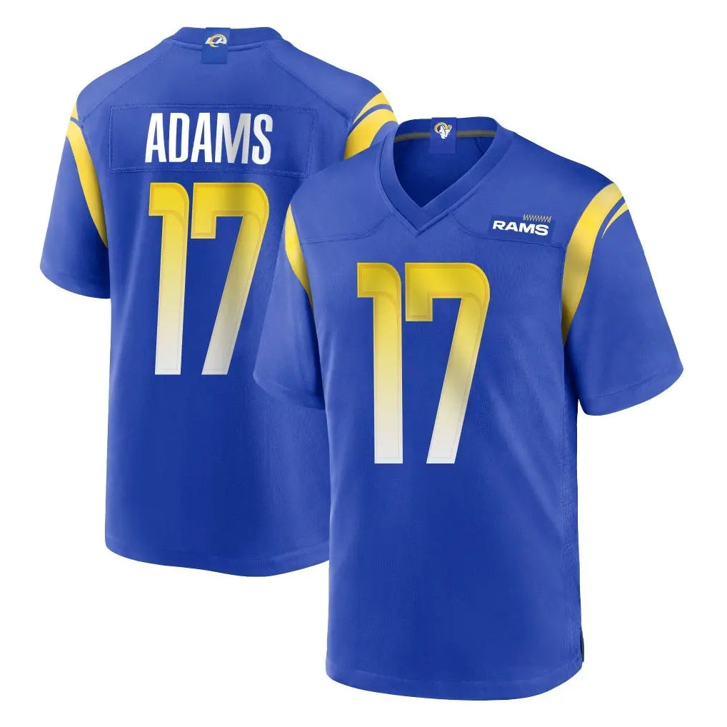 LA.Rams #17 Davante Adams Player Royal Home Game Qdoa Stitched Jerseys