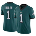 P.Eagles #1 Jalen Hurts Player Team Color Green Limited Vapor F.U.S.E. Home Game Qdoa Stitched Jerseys