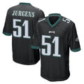 P.Eagles #51 Cam Jurgens Player Black Home Game Qdoa Stitched Jerseysys