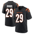C.Bengals #29 Kyle Dugger Player Black Home Game Qdoa Stitched Jerseys