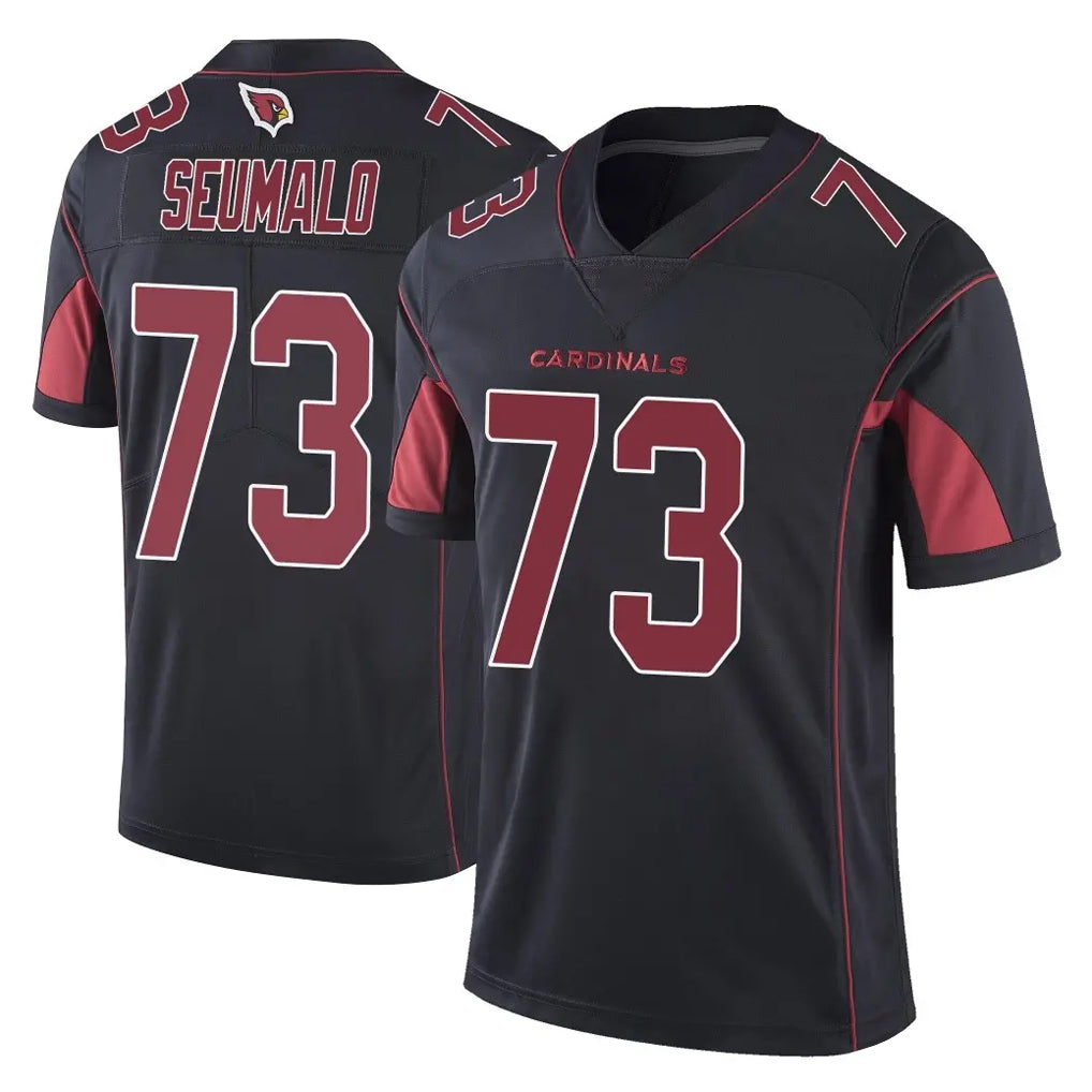 A.Cardinals #73 Isaac Seumalo Player Black Limited Color Rush Vapor Untouchable Home Game Qdoa Stitched Jerseys