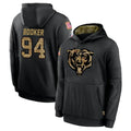 C.Bears #94 Austin Booker Player Black Salute to Service Pullover Hoodies Limited Qdoa Stitched Jerseys