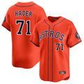 H.Astros #71 Josh Hader Player Orange Home Limited Qdoa Stitched Jerseys