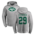 NY.Jets #29 Minkah Fitzpatrick Player Gray LOGO Pullover Hoodies Limited Game Qdoa Stitched Jerseys
