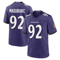 B.Ravens #92 Nnamdi Madubuike Player Purple Home Game Qdoa Stitched Jerseys
