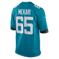 Qdoa J.Jaguars #65 Patrick Mekari Teal Team Game Jersey