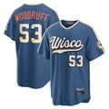 M.Brewers #53 Brandon Woodruff Player Blue 2026 City Connect Home Game Qdoa Stitched Jerseys