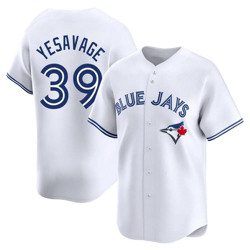 T.Blue Jays #39 Trey Yesavage Player White Home Limited Qdoa Stitched Jerseys