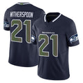 S.Seahawks #21 Devon Witherspoon Player Navy Rivalries Vapor Limited Home Game Qdoa Stitched Jerseys