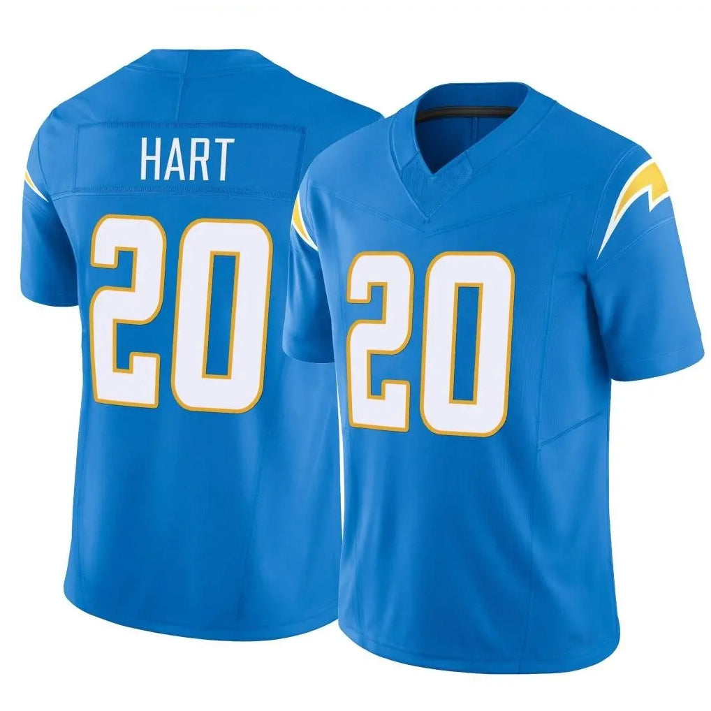 LA.Chargers #20 Cam Hart Player Blue Limited Vapor F.U.S.E. Home Game Qdoa Stitched Jerseys