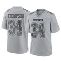 D.Cowboys #34 Jalen Thompson Player Gray Atmosphere Fashion Home Game Qdoa Stitched Jerseys