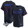 T.Blue Jays #47 Addison Barger Player Black 2025 World Series City Connect Qdoa Stitched Jerseys