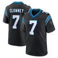 C.Panthers #7 Tre'von Moehrig Player Black Limited Home Game Qdoa Stitched Jerseys
