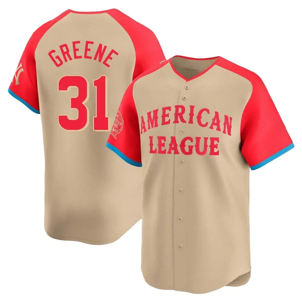 D.Tigers #31 Riley Greene Player Cream Limited American League All-Star Game Qdoa Stitched Jerseys