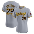 P.Pirates #29 Ryan O¡¯Hearn Player Gray Road Home Limited Elite Qdoa Stitched Jerseys