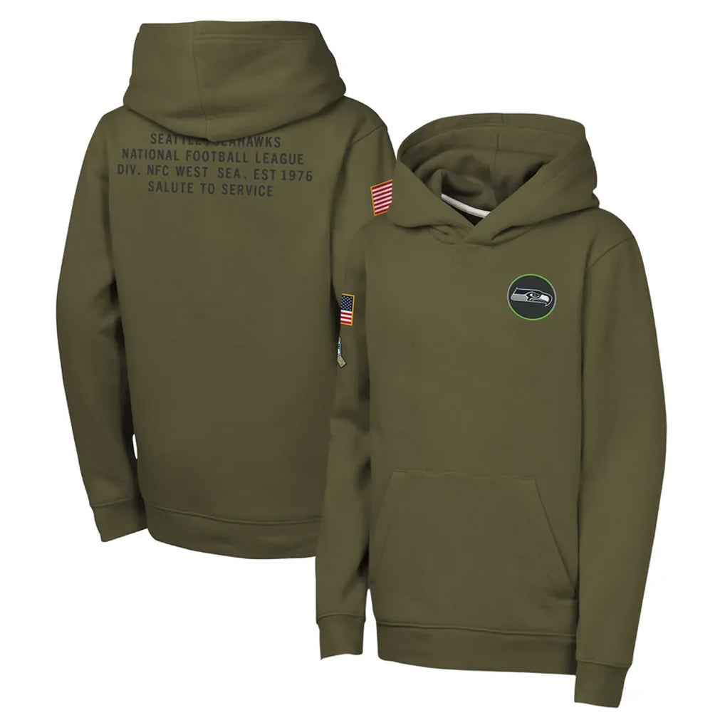 S.Seahawks ## Seahawks Blank Player Olive Salute to Service Pullover Hoodies Limited Qdoa Stitched Jerseys