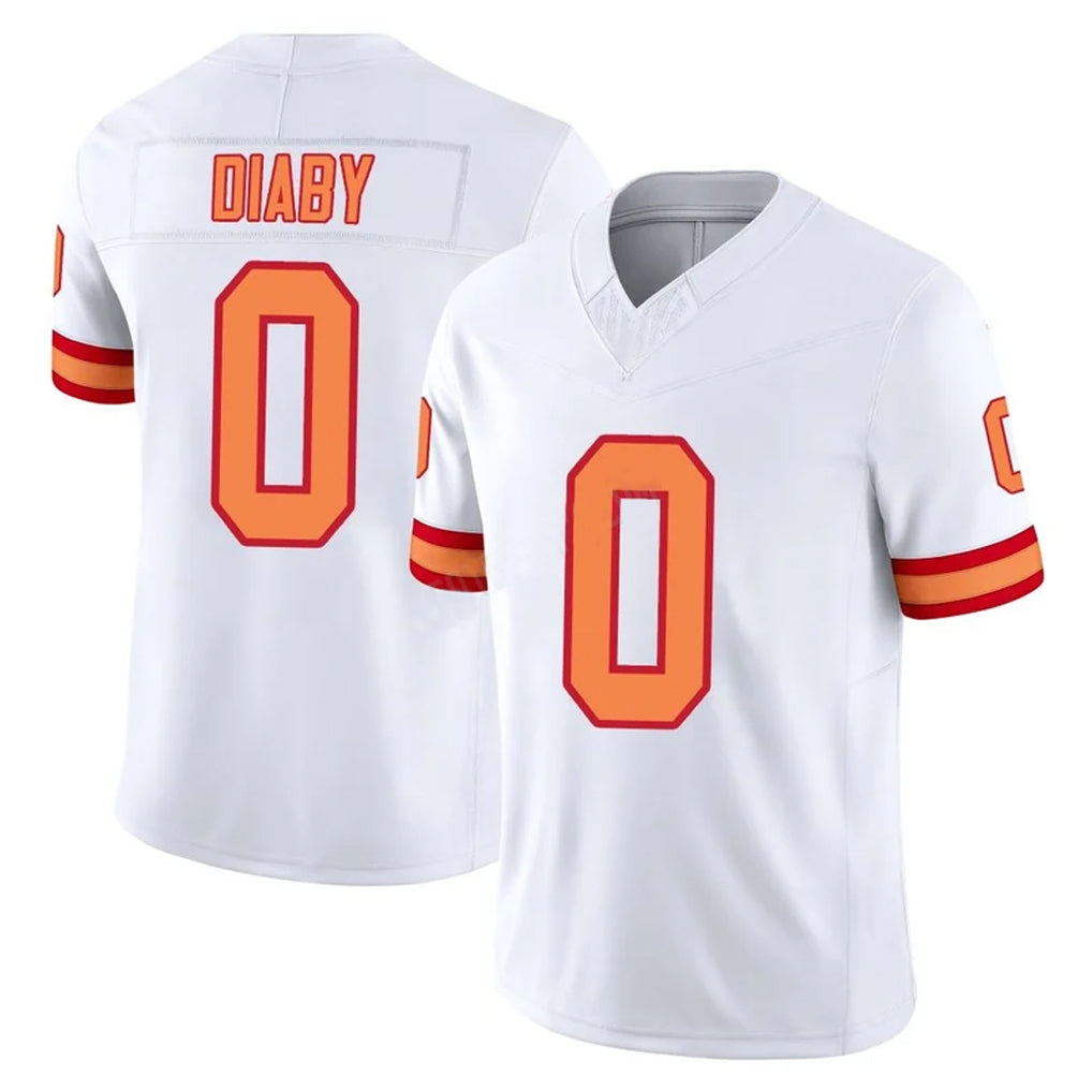 TB.Buccaneers #0 Yaya Diaby Player White Limited '76 Vapor F.U.S.E. Home Game Qdoa Stitched Jerseys