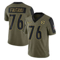 P.Steelers #76 Troy Fautanu Player Olive Salute To Service Limited Game Qdoa Stitched Jerseys