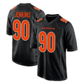 C.Bengals #90 Kris Jenkins Jr Player Black Fashion Game Qdoa Stitched Jerseys