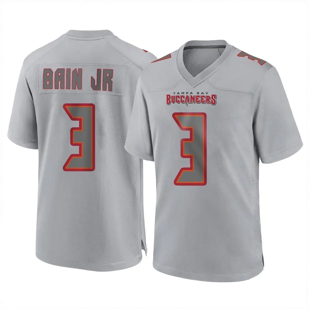 TB.Buccaneers #3 Rueben Bain Jr. Player Gray Atmosphere Fashion Home Game Qdoa Stitched Jerseys