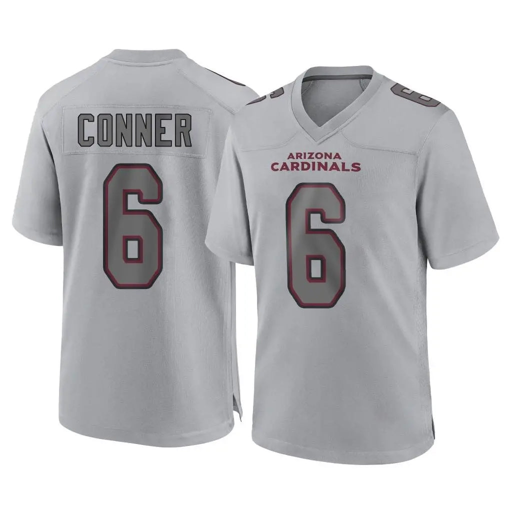 A.Cardinals #6 James Conner Player Gray Fashion Home Game Qdoa Stitched Jerseys