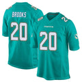 M.Dolphins #20 Jordyn Brooks Player Aqua Team Color Home Game Qdoa Stitched Jerseys