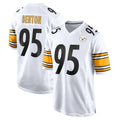 P.Steelers #95 Keeanu Benton Player White Home Game Qdoa Stitched Jerseys