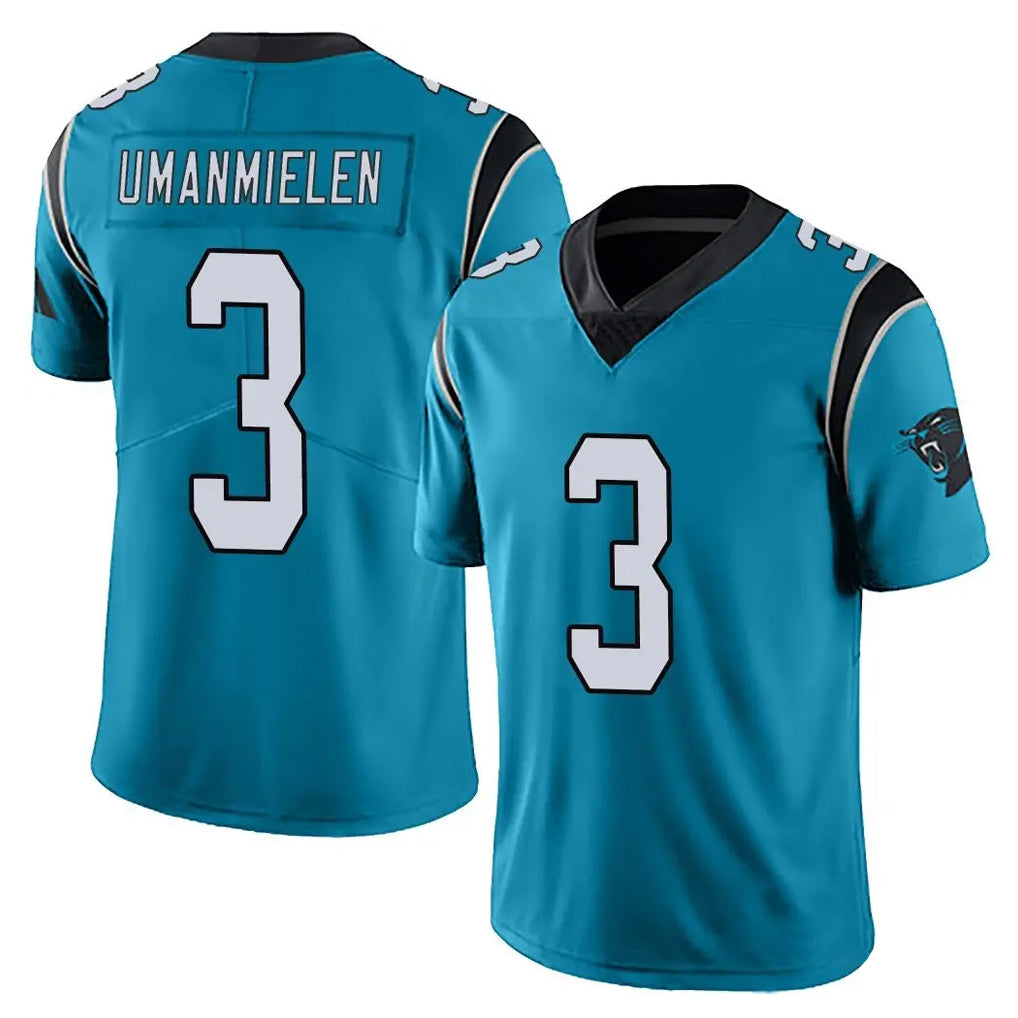 C.Panthers #3 Princely Umanmielen Player Blue Vapor Untouchable Limited Game Qdoa Stitched Jerseys