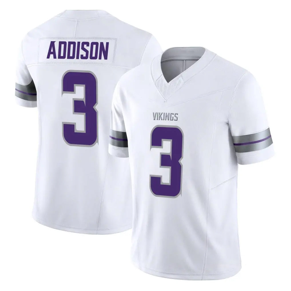 M.Vikings #3 Jordan Addison Player White Limited Alternate Vapor F.U.S.E. Home Game Qdoa Stitched Jerseys