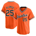 B.Orioles #25 Pete Alonso Player Orange T-shirt Limited Home Game Qdoa Stitched Jerseys