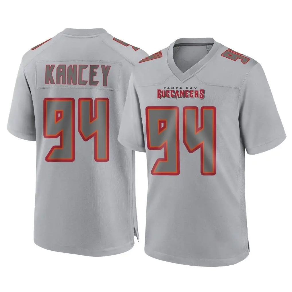TB.Buccaneers #94 Calijah Kancey Player Gray Atmosphere Fashion Home Game Qdoa Stitched Jerseys