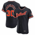 D.Tigers #30 Kerry Carpenter Player Navy Limited Elite Home Game Qdoa Stitched Jerseys