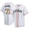 H.Astros #71 Josh Hader Player Gold Collection Game Home Qdoa Stitched Jerseys