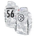 P.Steelers #56 Alex Highsmith Player Arctic Camo Limited Salute to Service Pullover Hoodies Game Qdoa Stitched Jerseys