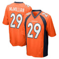 D.Broncos #29 Ja'Quan McMillian Player Orange Color Home Game Qdoa Stitched Jerseys