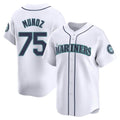 S.Mariners #75 Andres Munoz Player White Home Limited Qdoa Stitched Jerseys