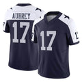 D.Cowboys #17 Brandon Aubrey Player Navy-White Limited Alternate Vapor F.U.S.E. Home Game Qdoa Stitched Jerseys