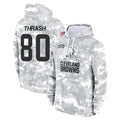 C.Browns #80 Jamari Thrash Player Arctic Camo Salute to Service Hoodies Limited Game Qdoa Stitched Jerseys