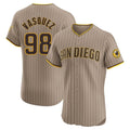 S.Diego Padres #98 Randy Vasquez Player Khaki Home Limited Elite Qdoa Stitched Jerseys