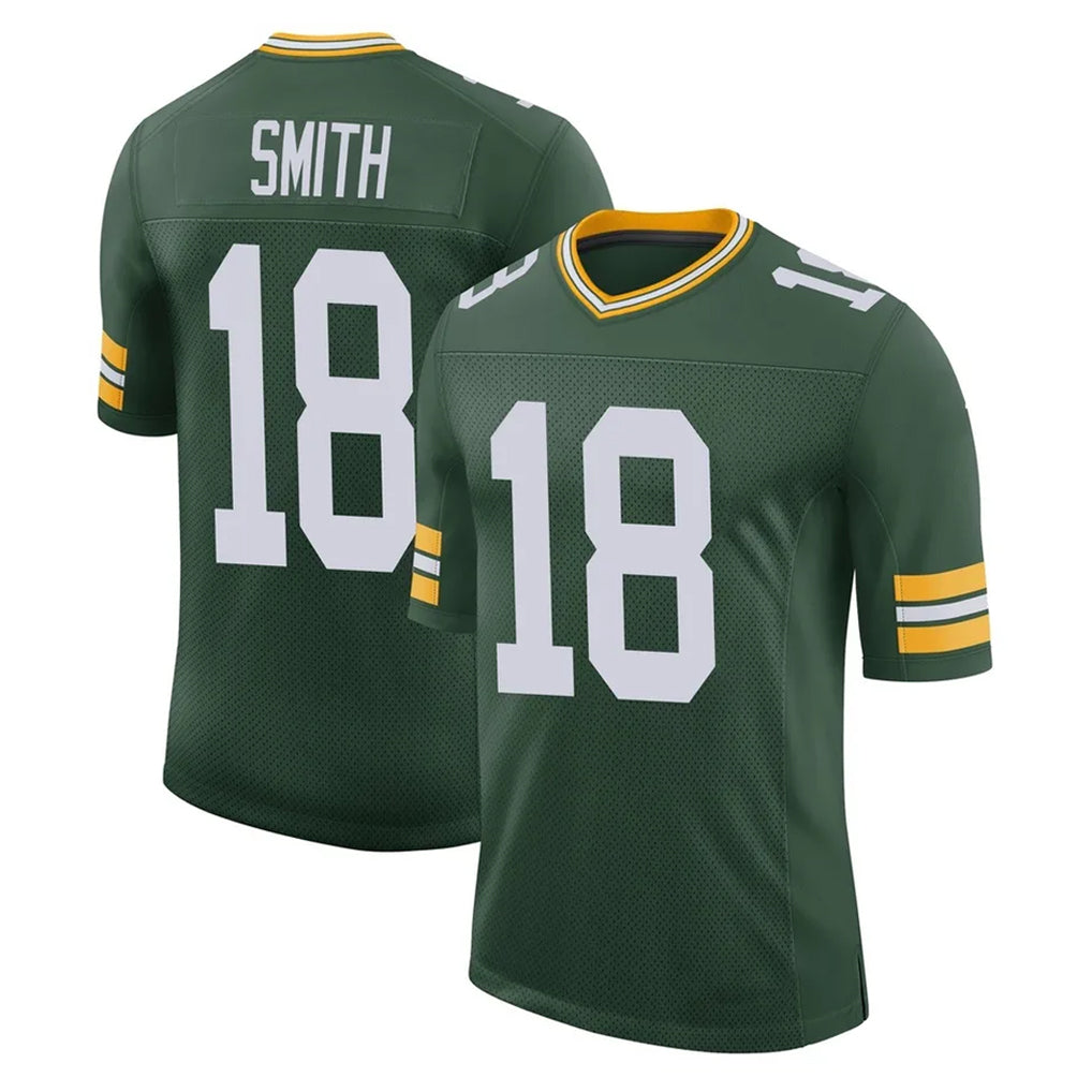 GB.Packers #18 Jonnu Smith Player Green Limited Classic Home Game Qdoa Stitched Jerseys